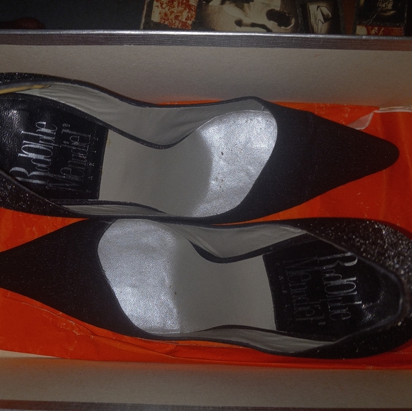 Rodolphe menudier Black Metallic stiletto heels 👠 - Picture 4 of 7